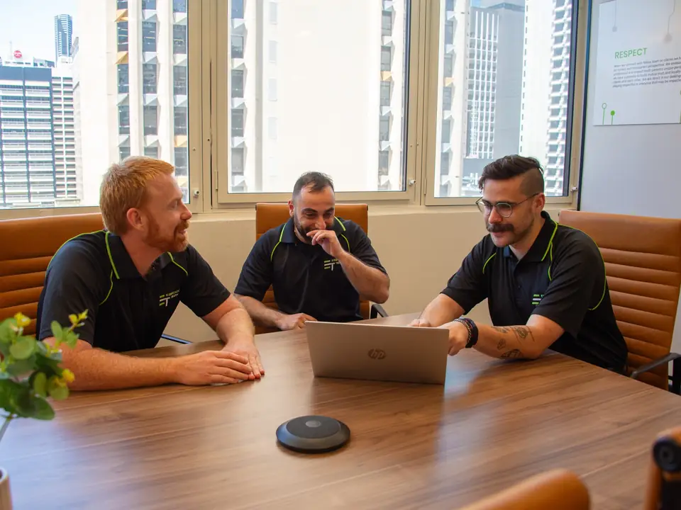 Essential Tech team in a planning meeting